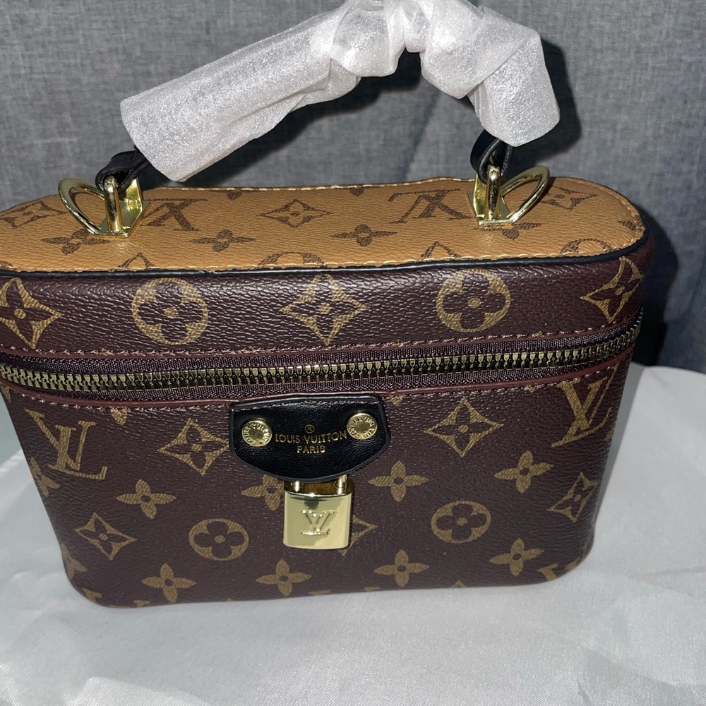 Brown hand bag